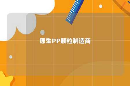 原生PP颗粒制造商